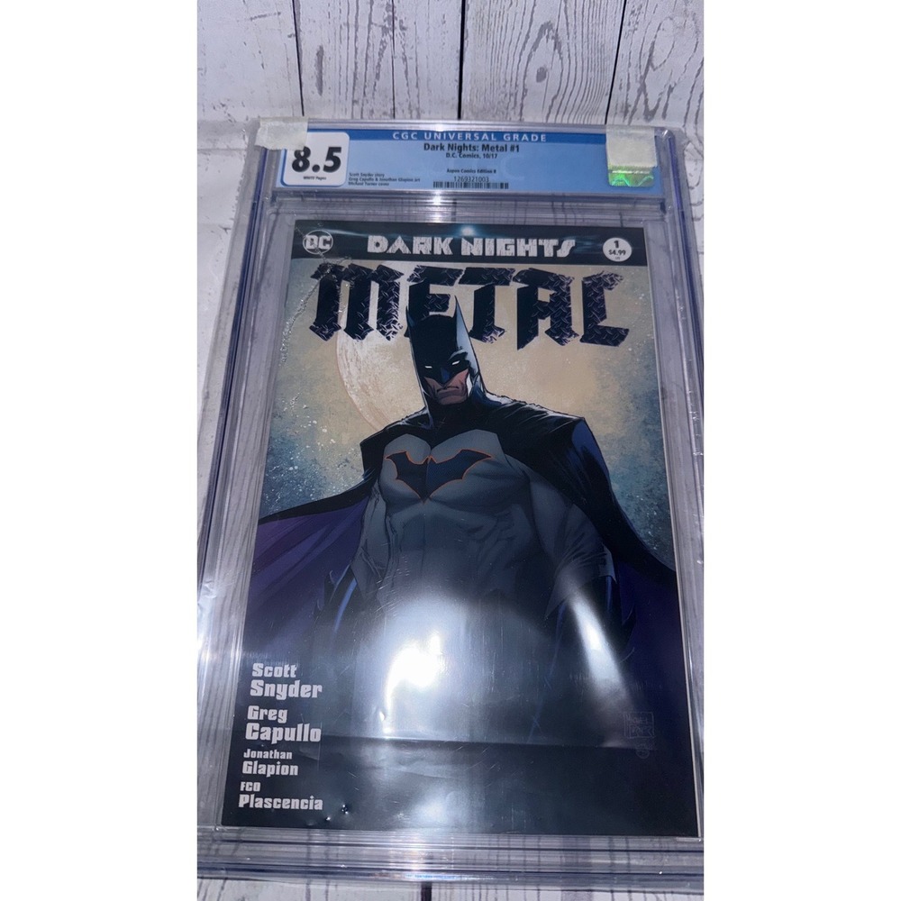 DC Dark Nights Metal 1 CGC 8.5 Aspen Comics Edition B Michael Turner Variant